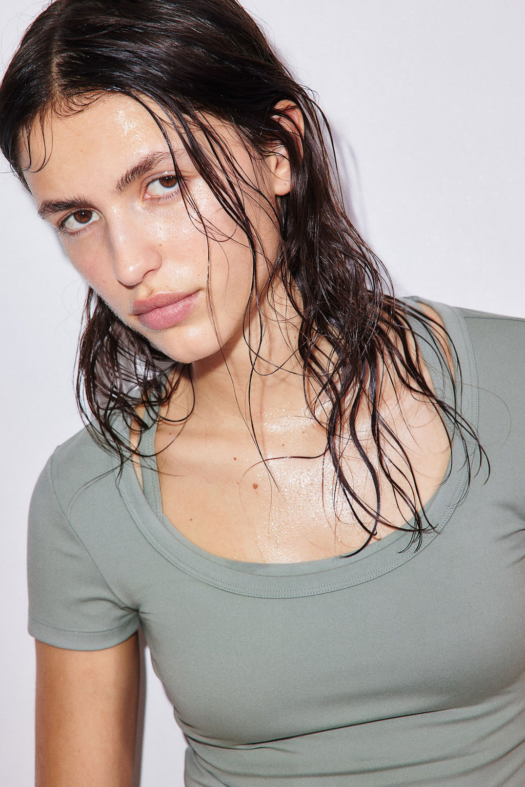 Top de deporte cropped en DryMove - H&m фото 5