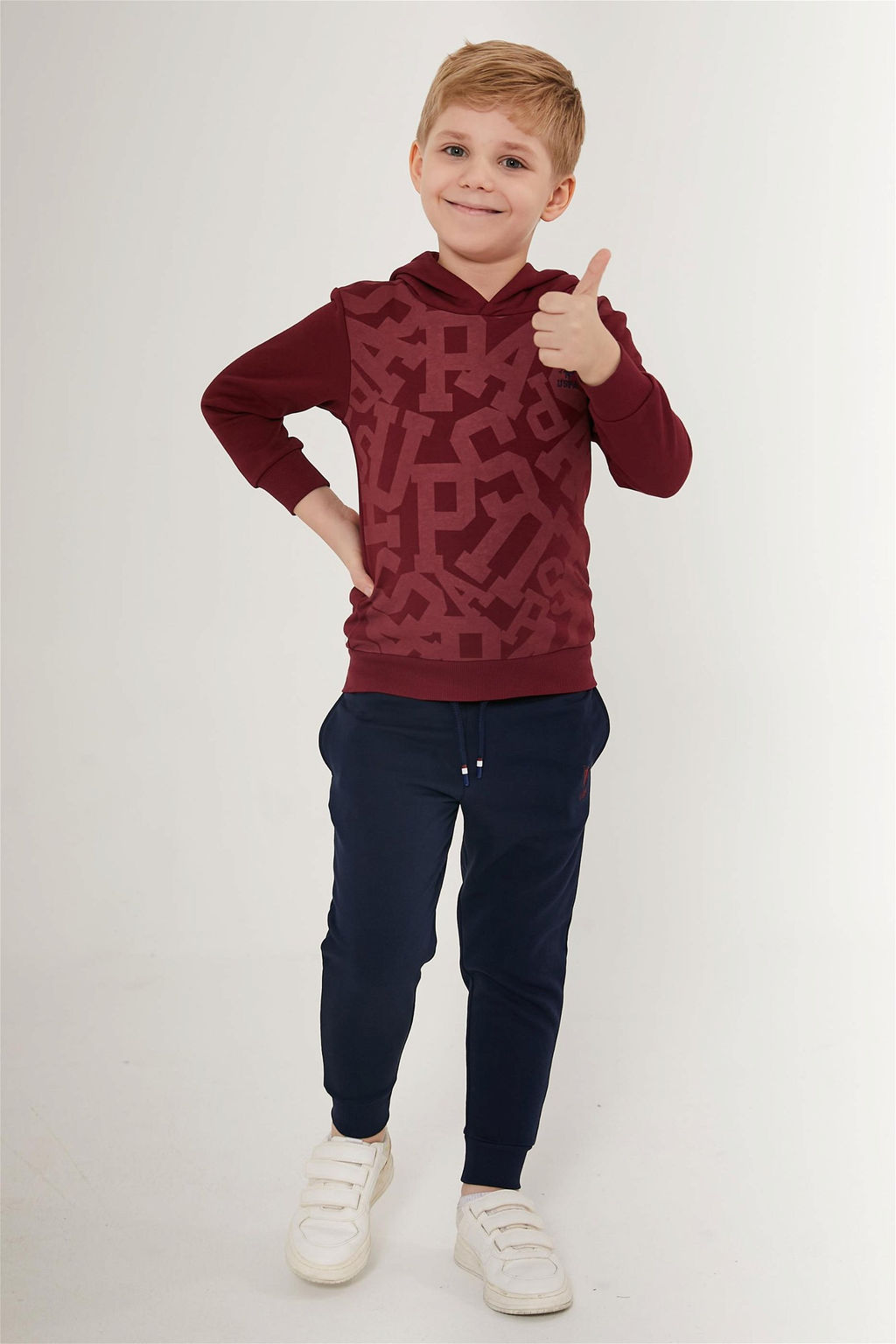 U. S. Polo Assn Бордовый пижамный комплект для мальчика - U.s. polo assn фото 3