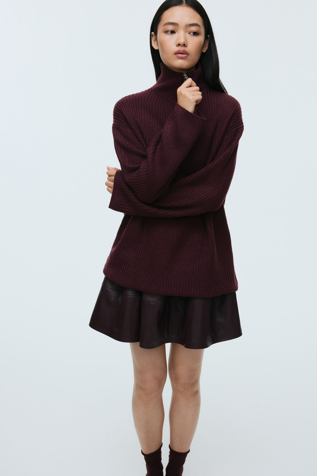 Jersey de punto grueso con media cremallera - H&m фото 8