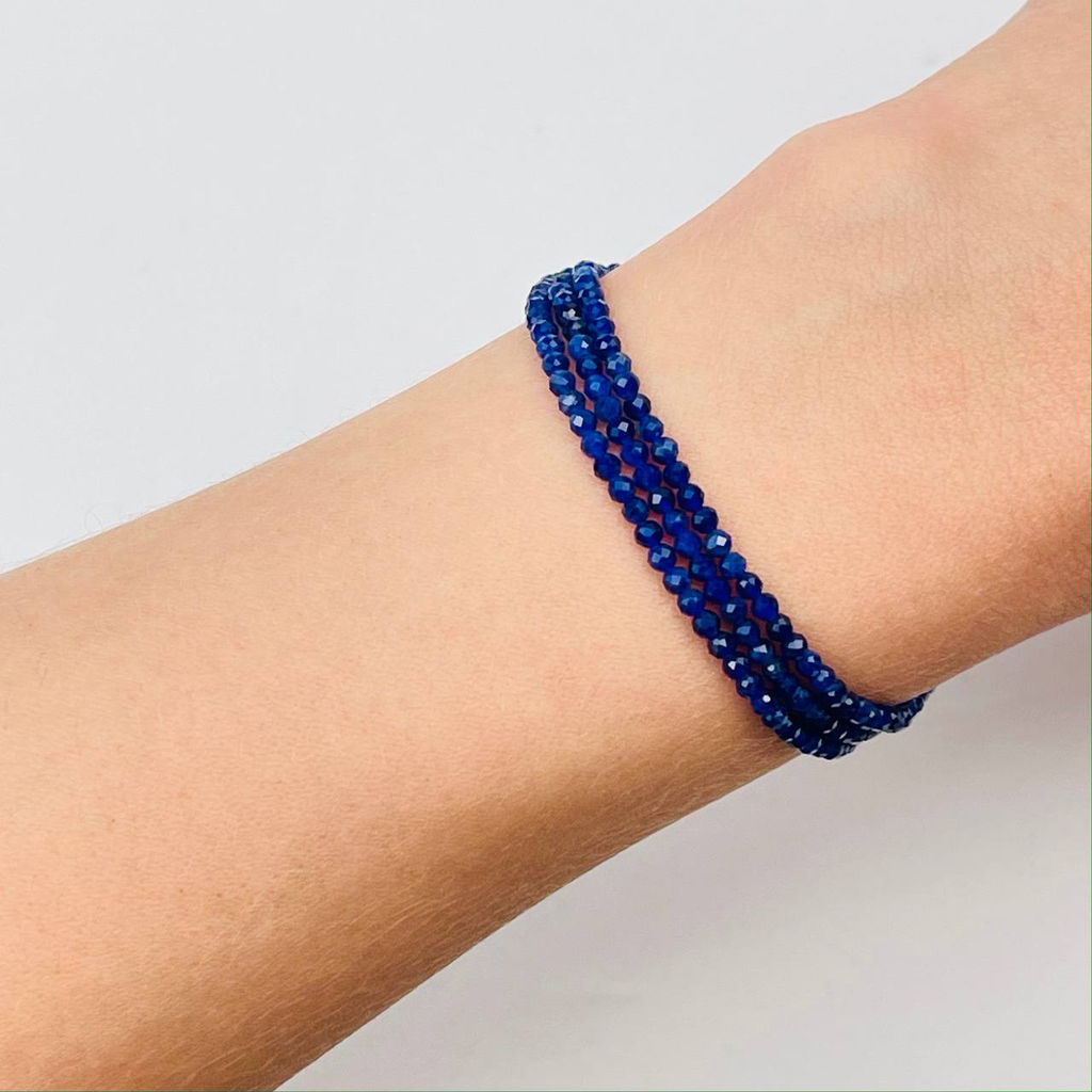 Бусины для украшений из камня Содалит (155 бусин) - Радуга самоцветов фото 2