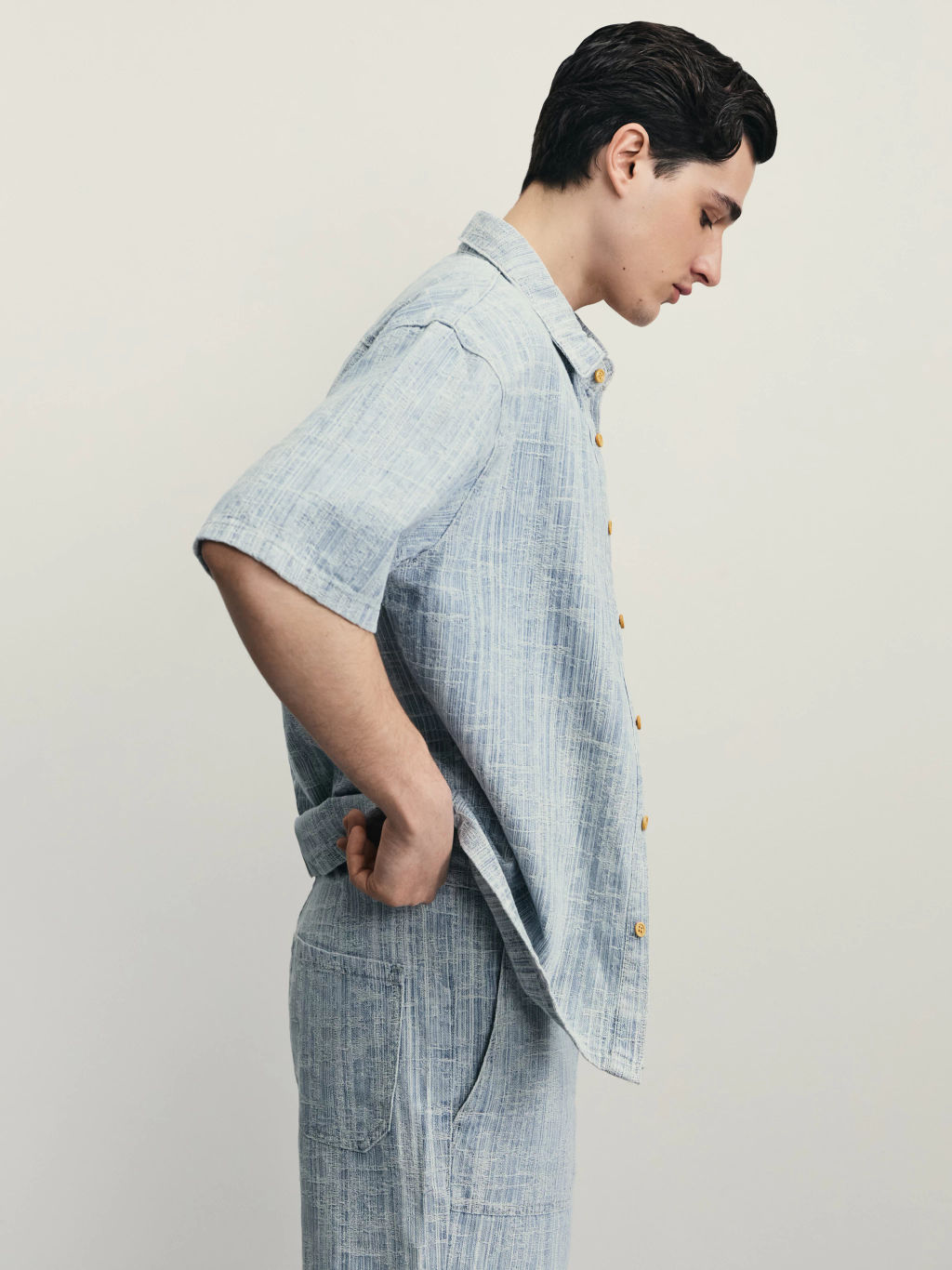 Верхняя сорочка джинсовая мужская / Zarina  фото 3