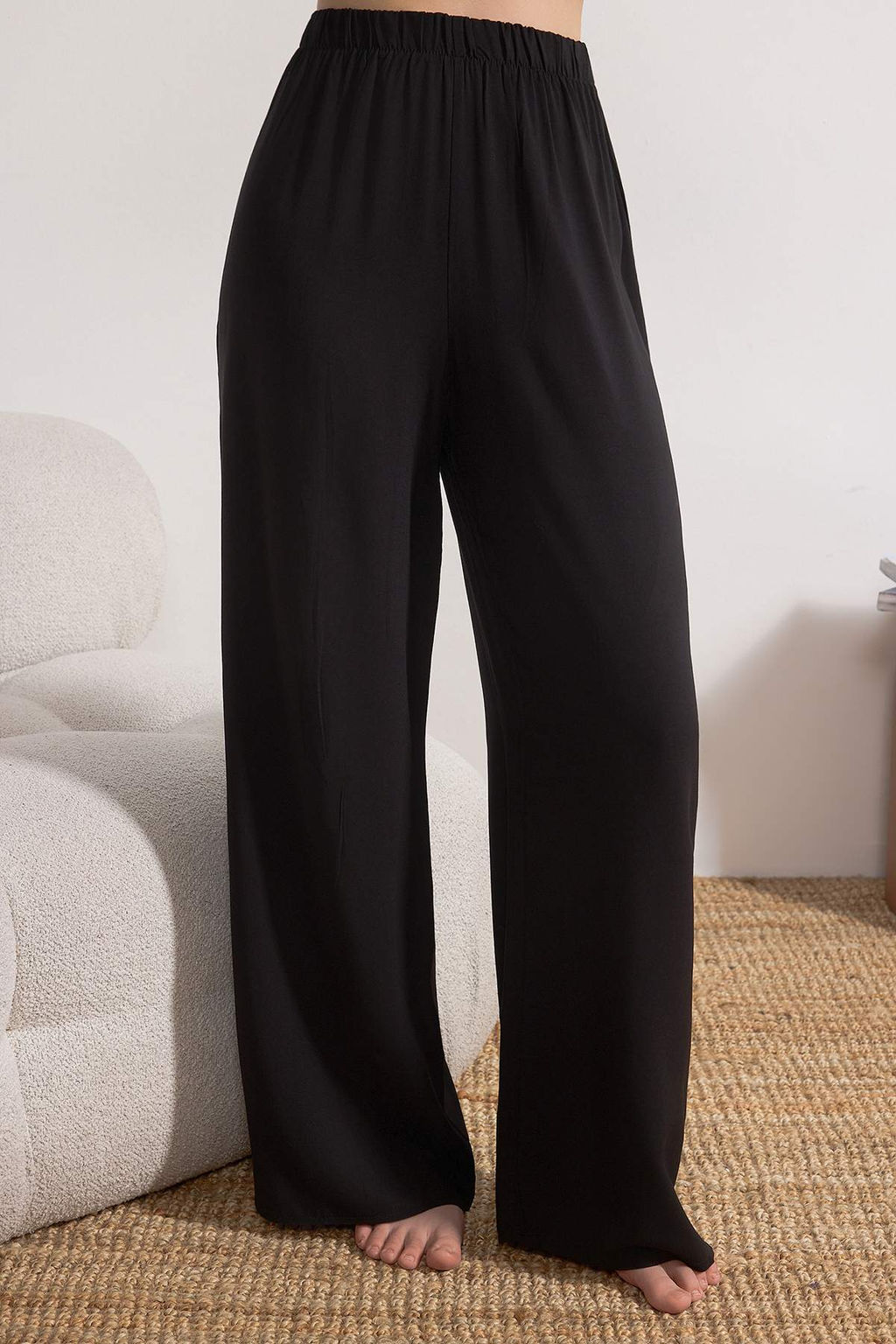 Trendyolmilla Bej Kusakl? Biye Detayl? Kruvaze Viskon Hamile Dokuma Pijama Tak?m? THMAW22PT1109  фото 69