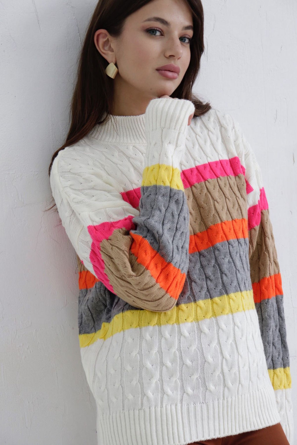 10361 Свитер с цветными полосами - Martichelli фото 10