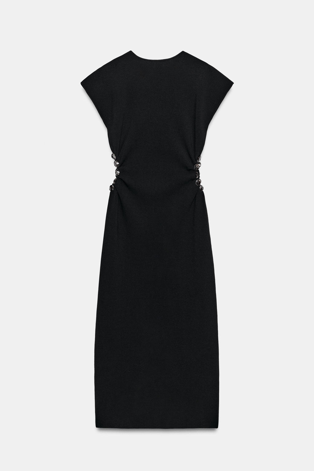 VESTIDO PUNTO CUT OUT BOLAS / Negro - Zara фото 8