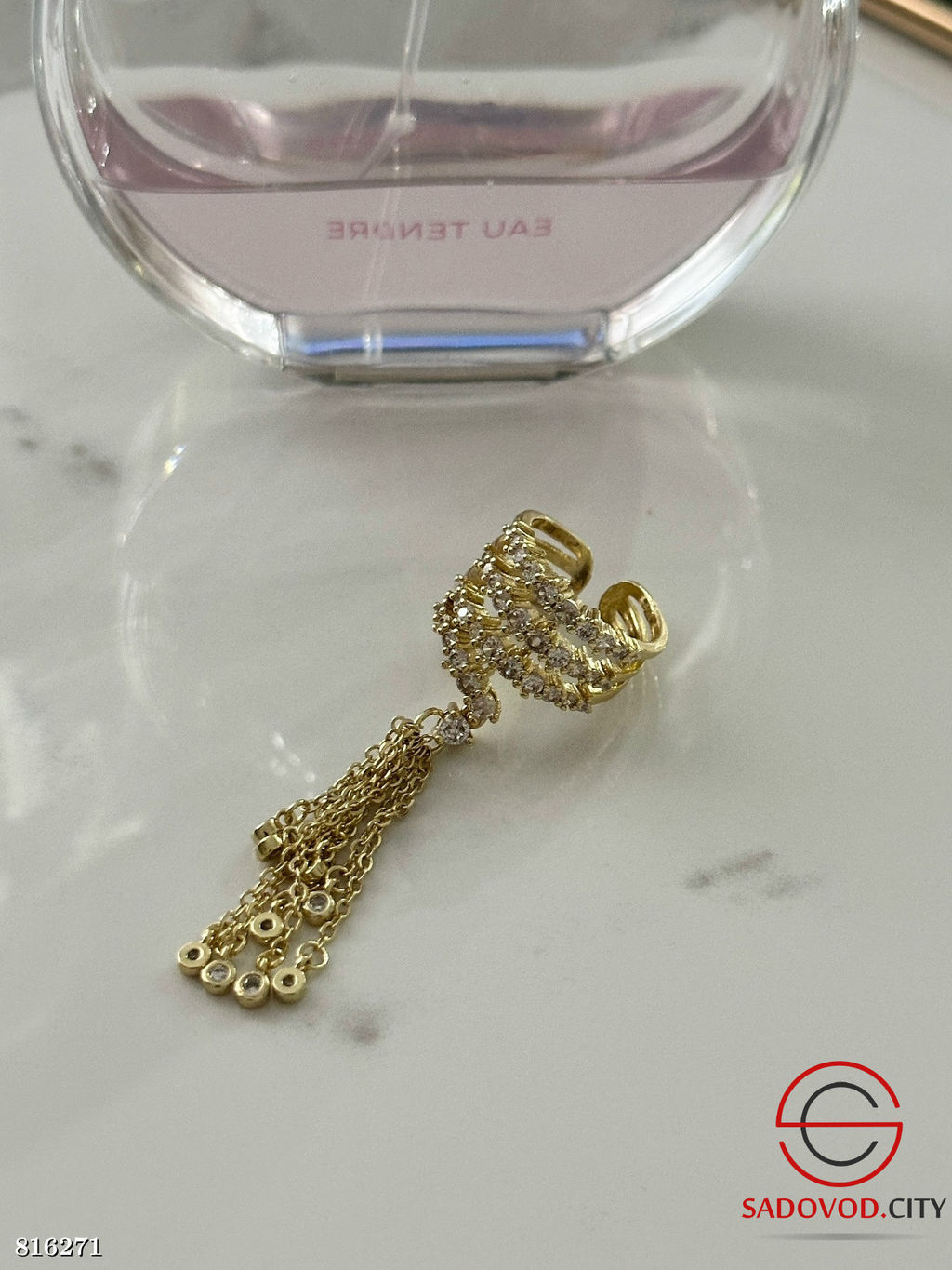 Кольцо с подвесными цепочками - Bruno фото 2