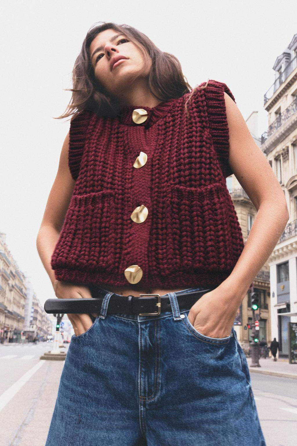 THICK KNIT WAISTCOAT - Zara фото 2