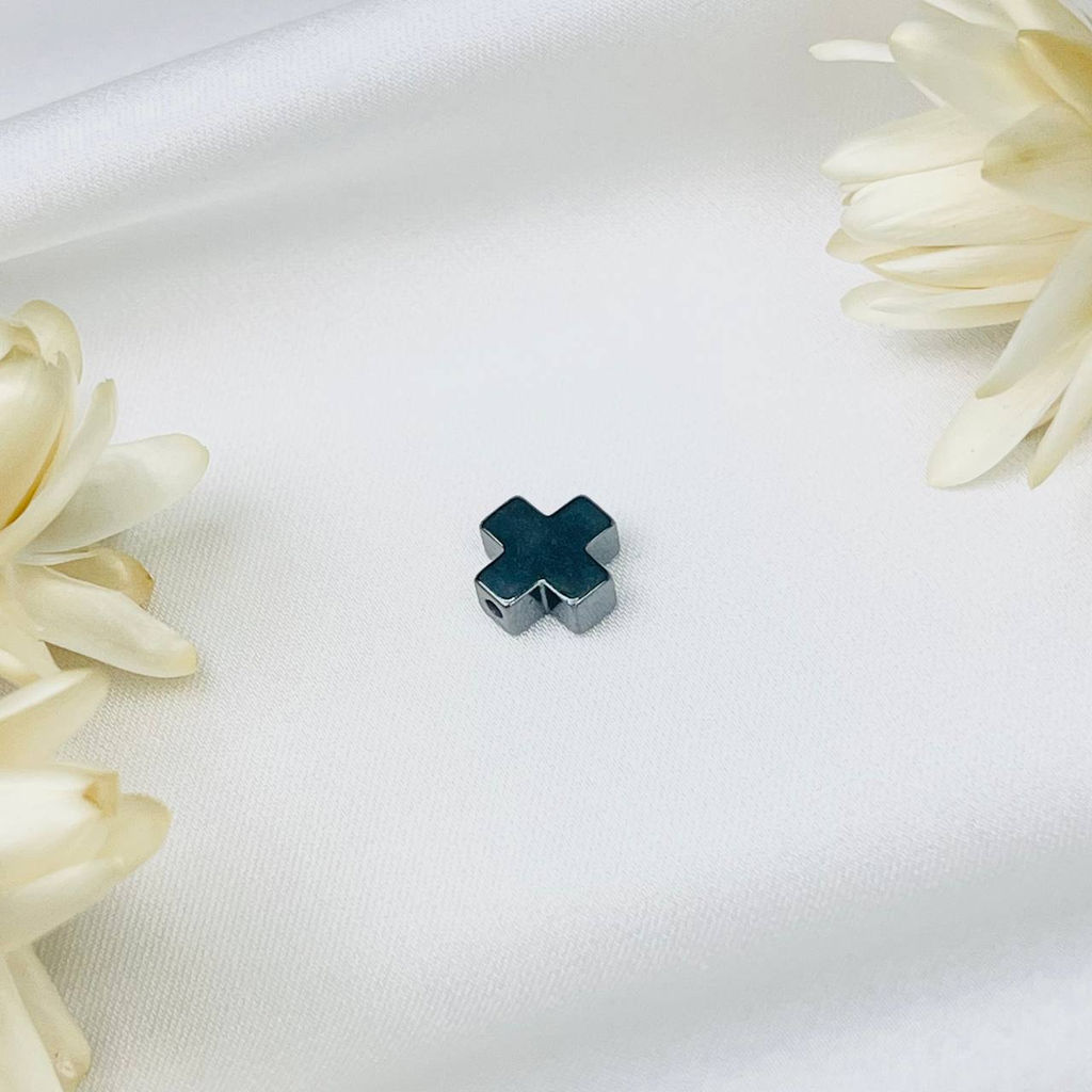 Вставка "Крест" из Гематита (1 шт)