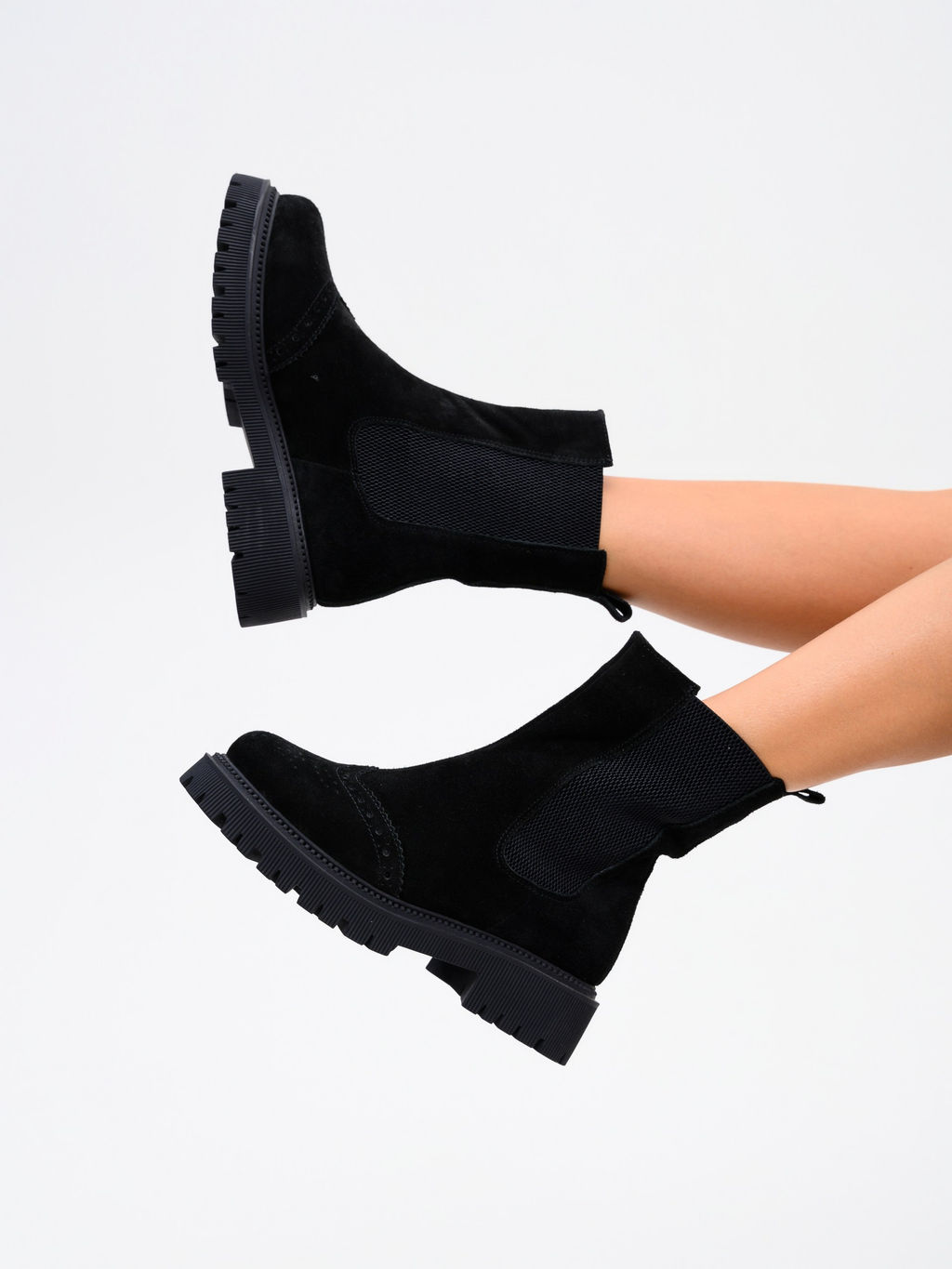 Челси 360.P.taskanabl.Черная замша/шерсть