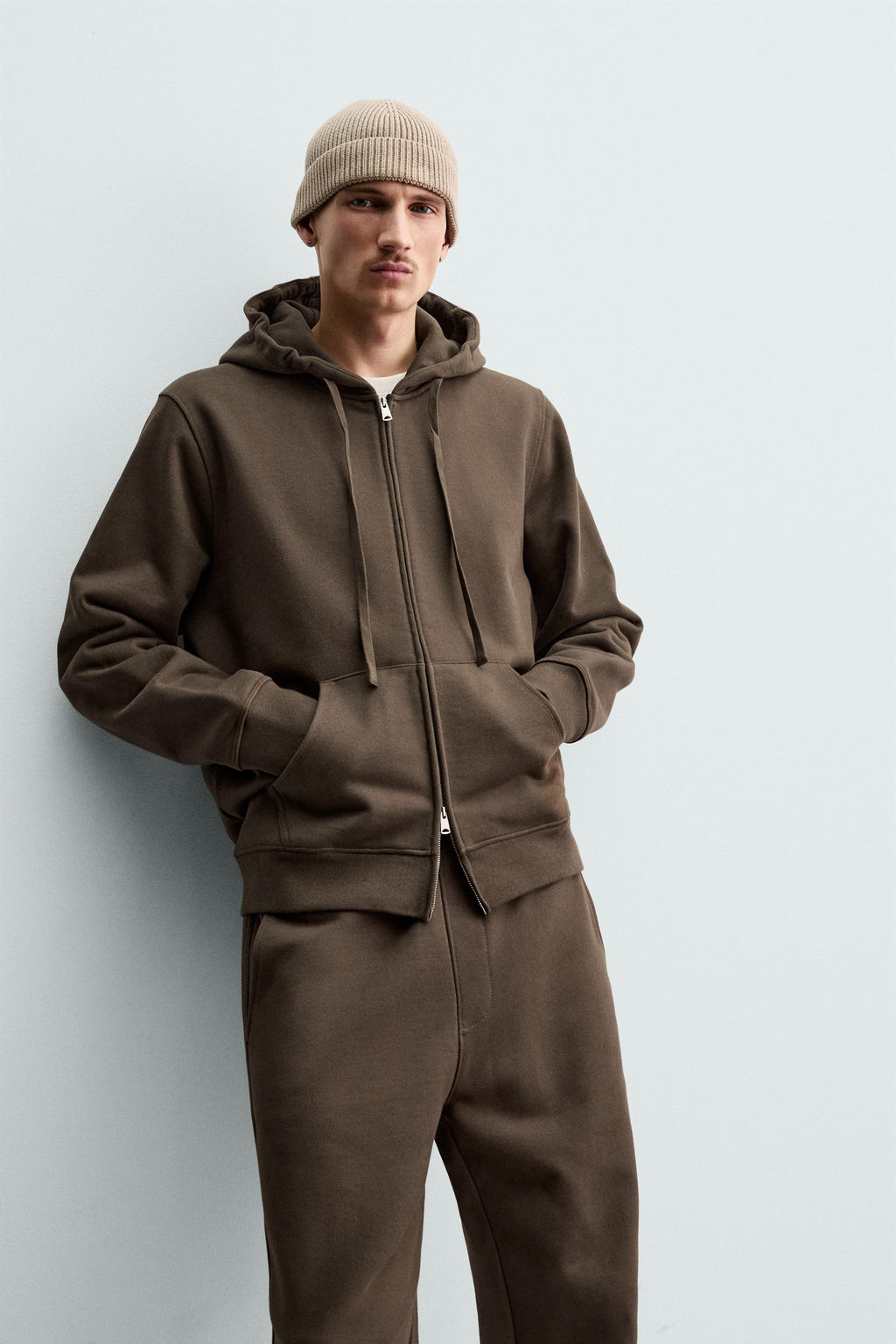 HEAVYWEIGHT HOODED ZIP-UP SWEATSHIRT ORIGINS - Zara фото 14