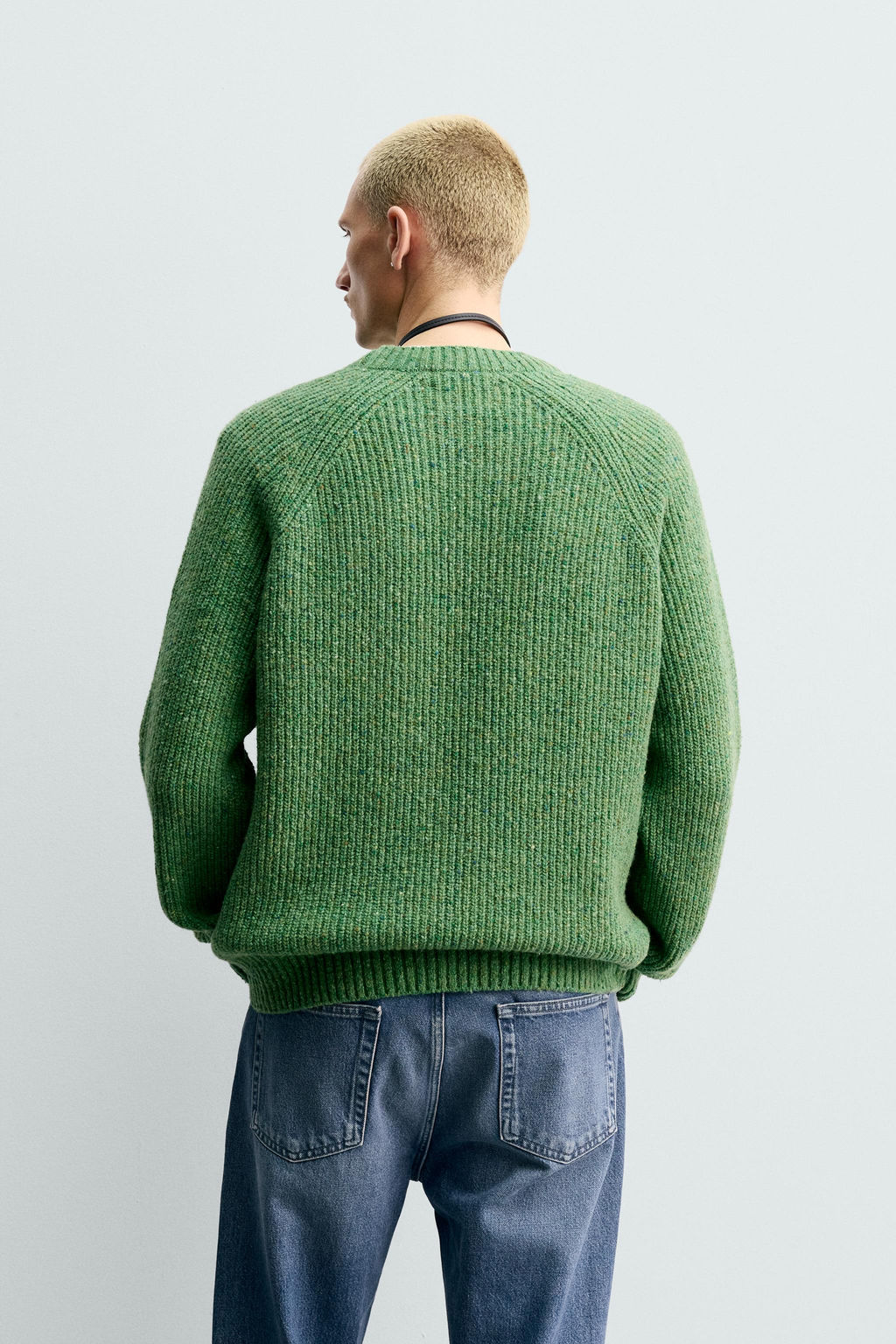 PURL KNIT FLECKED JUMPER - Zara фото 11