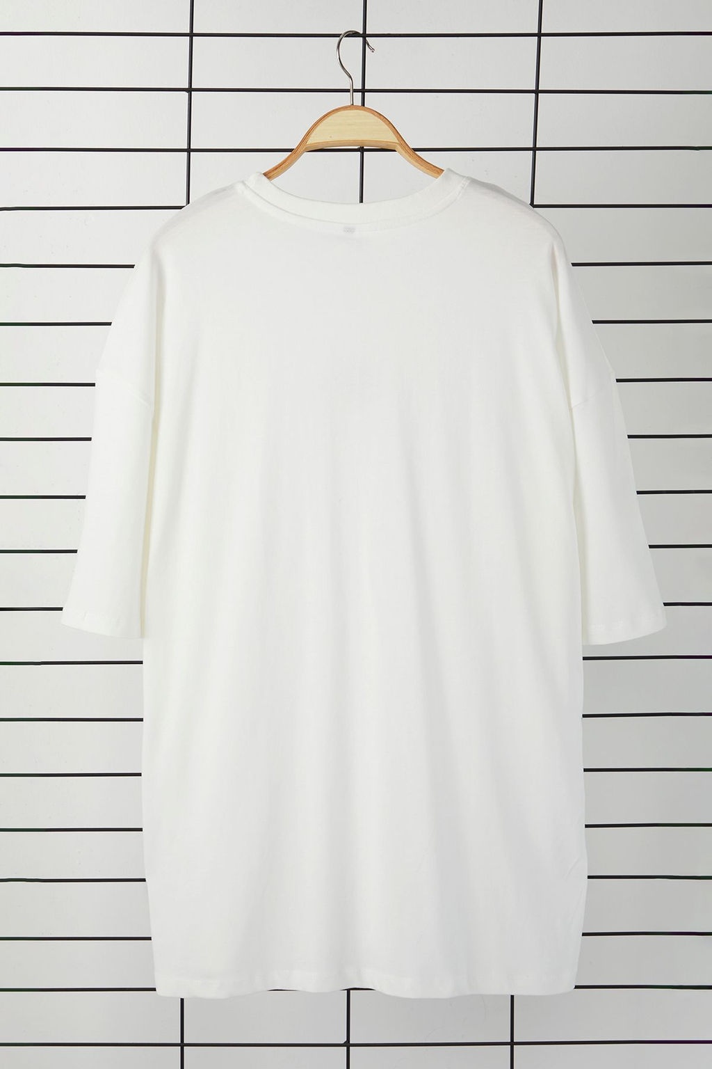 TRENDYOL MAN Buyuk Beden Ekru Oversize/Genis Kesim %100 Pamuklu T-Shirt TMNSS25BF00006 - Trendyolmilla фото 5
