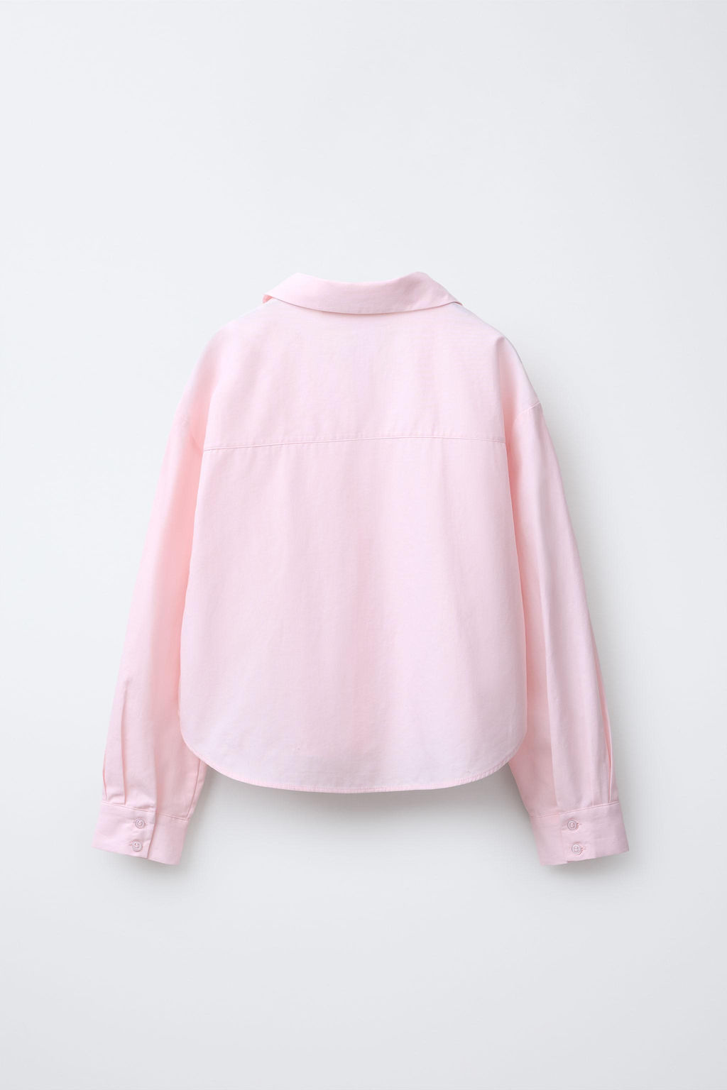 POPLIN SHIRT WITH FAUX PEARL BOW - Zara фото 2