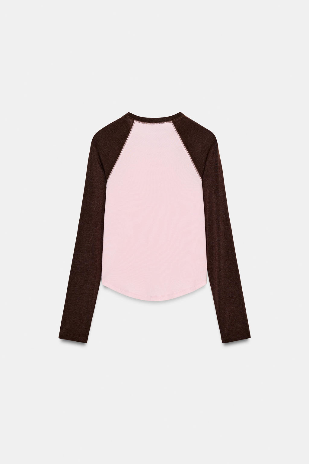 CAMISETA RANGL?N CONTRASTE / Khaki - Zara фото 6