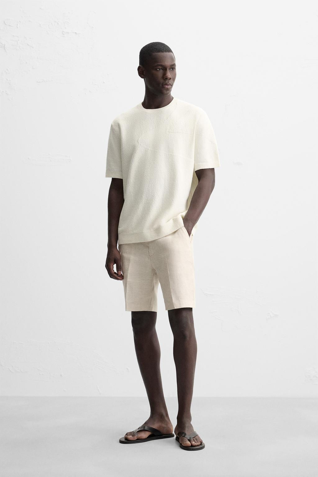 WAVE JACQUARD KNITTED T-SHIRT - Zara фото 4