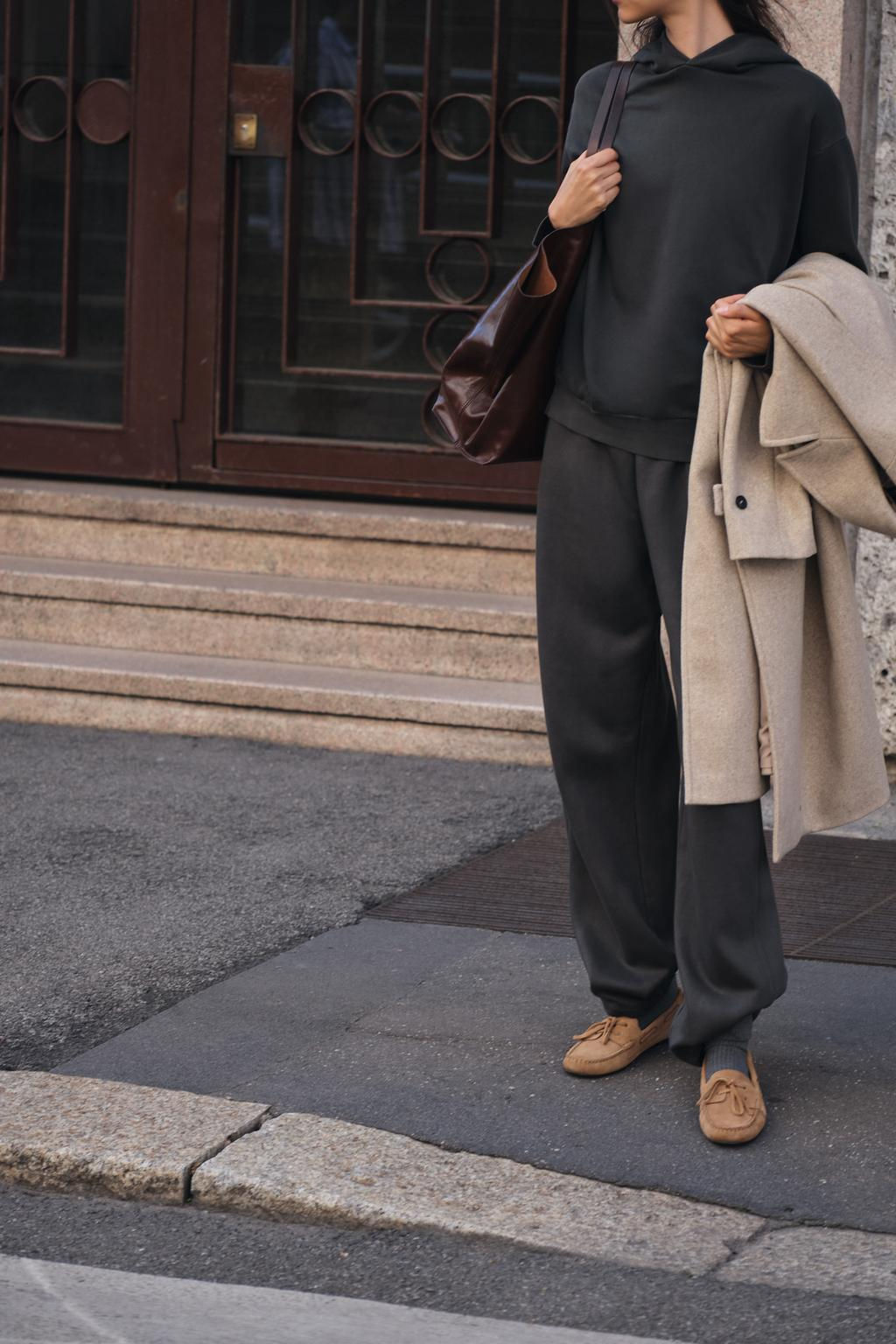 PLUSH WIDE-LEG TROUSERS - Zara фото 2