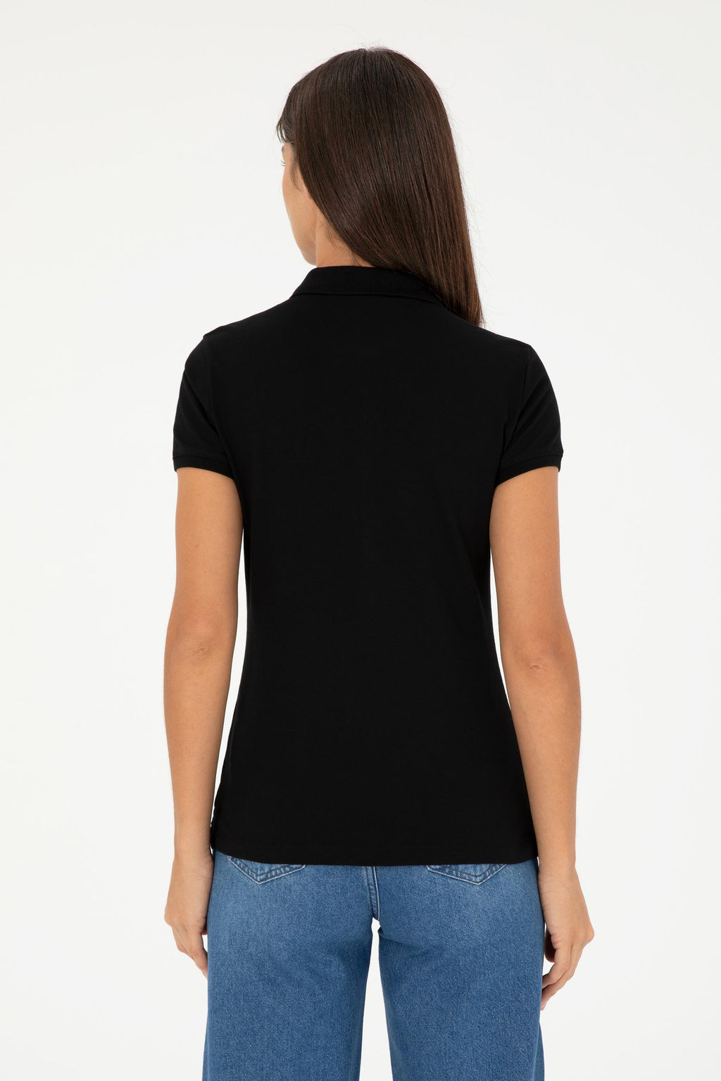 Kad_n Siyah Basic Polo Yaka Ti__rt - U.s. polo assn фото 5