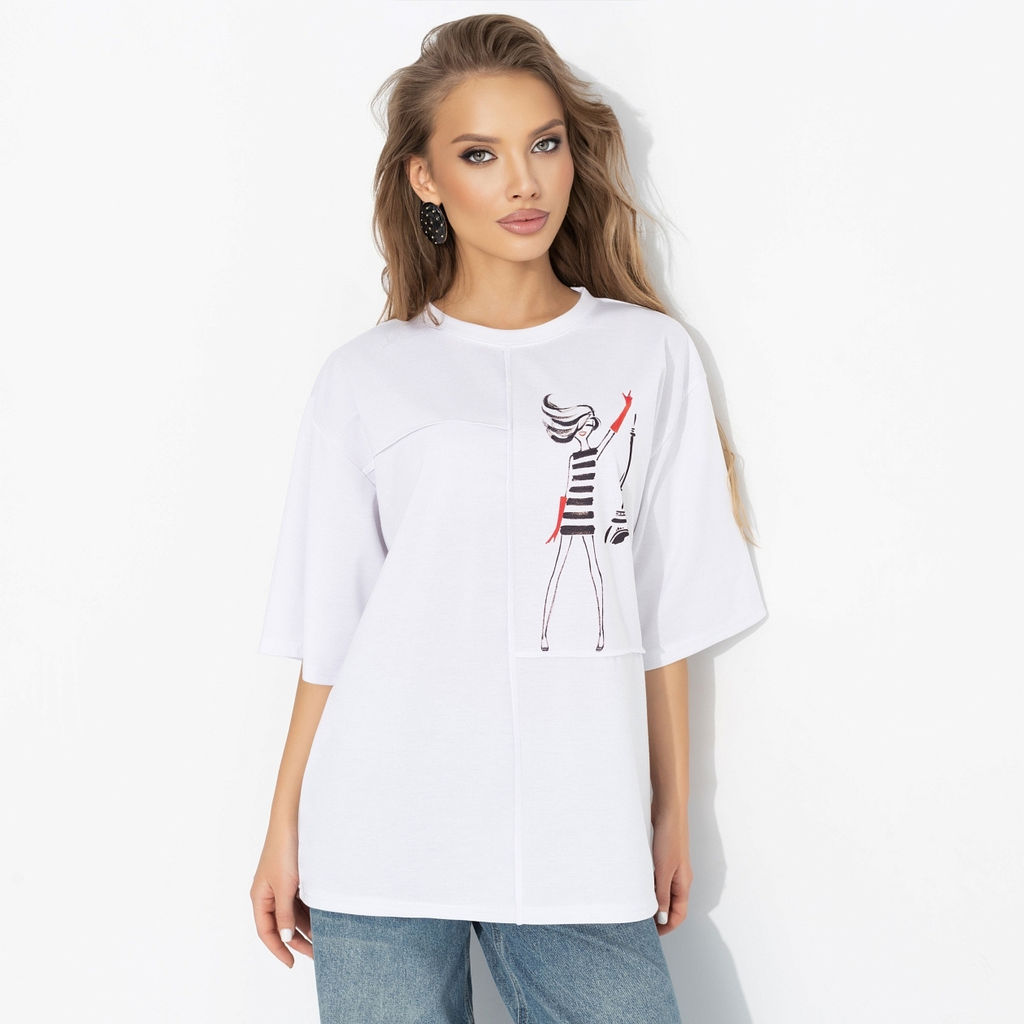 Футболка со швами наружу, Идеальная гармония (стильная) - Charutti фото 2