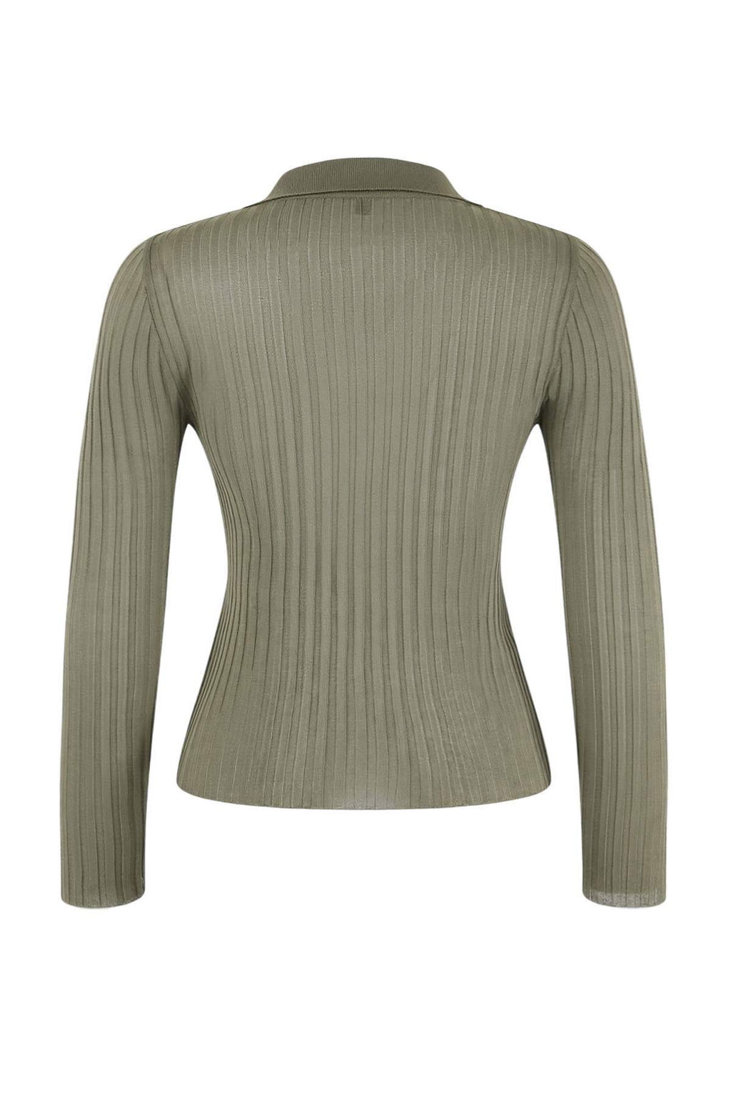 Wardrobe Essentials Kiremit Fitilli Polo Yaka Ince Triko Kazak TWOSS26KZ00004 - Trendyolmilla фото 12