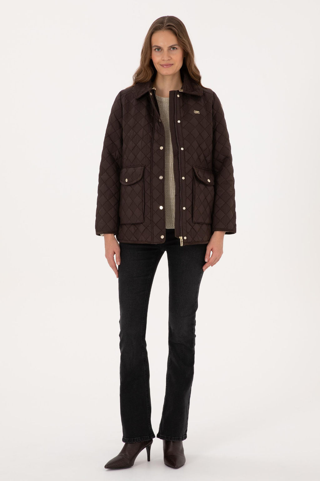 Kad_n Koyu Kahverengi Mont - U.s. polo assn фото 4