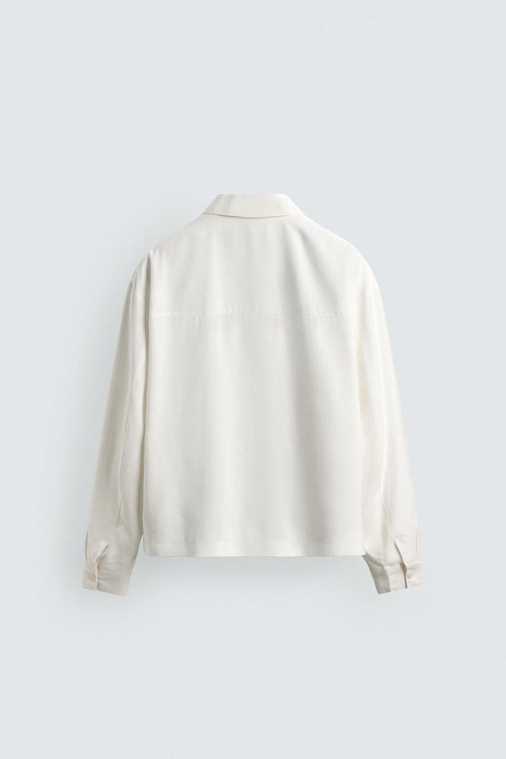 SOBRECAMISA FLUIDA BOXY FIT / Blanco roto - Zara фото 9