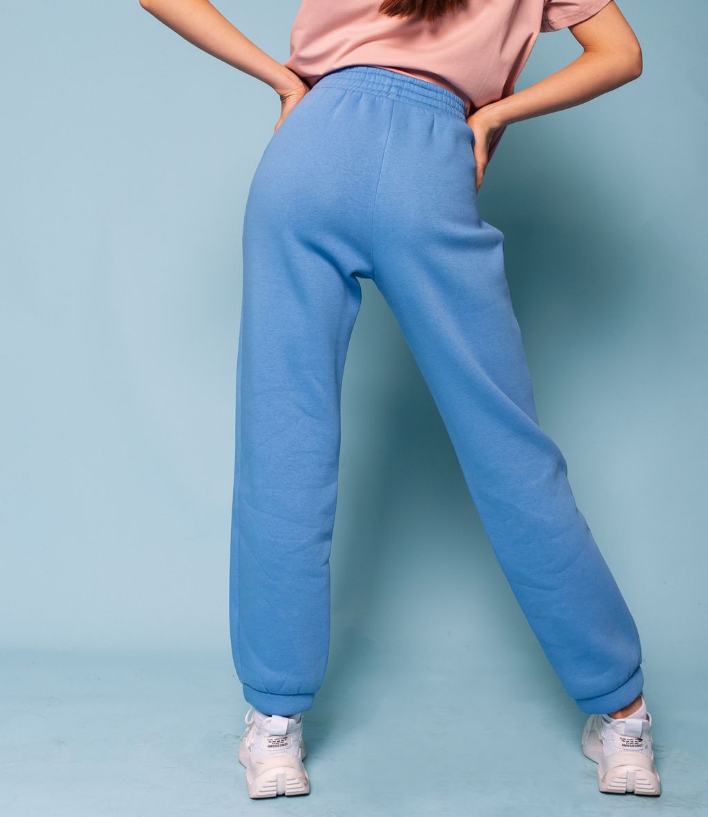 Брюки #4В2109, голубой