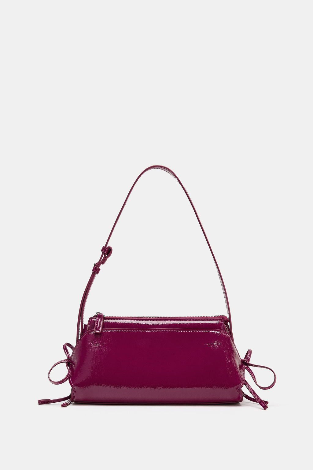 BOLSO HOMBRO LAZOS / Violeta Berenjena - Zara фото 2