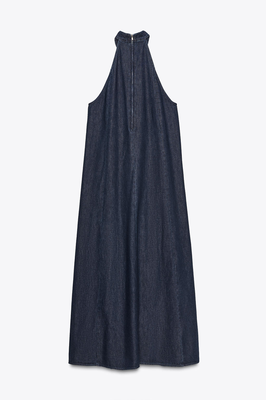 TRF HALTER DENIM DRESS - Zara фото 17