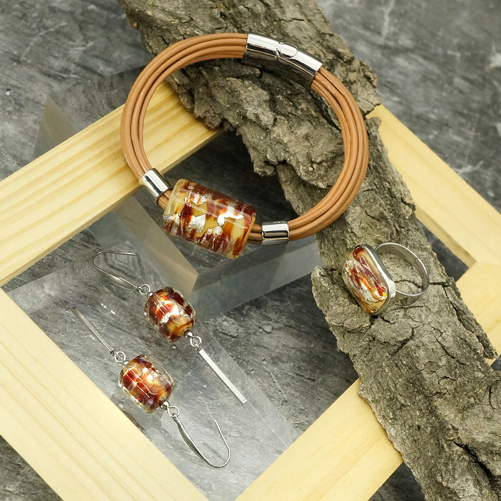 Серьги из муранского стекла DESIRE LS3291