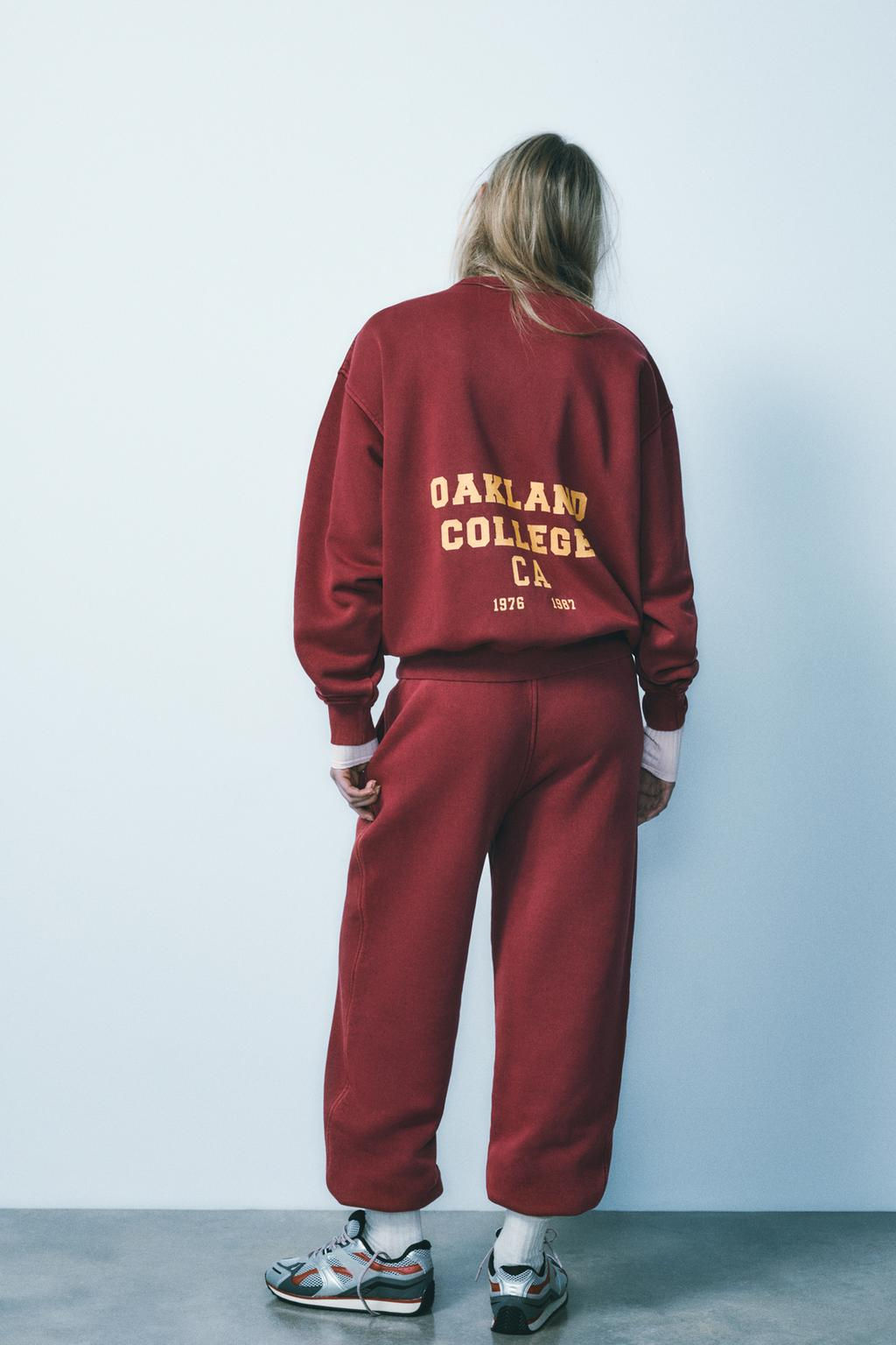 FADED VARSITY SWEATSHIRT - Zara фото 3