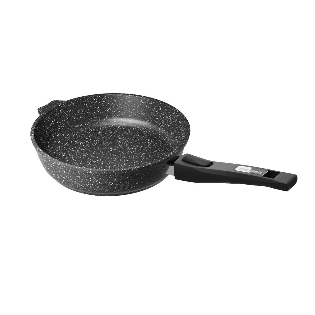 Сковорода алюмин. 26см (АП) Гранит black со съемной ручкой, стекл.крышкой (С026802) (Мечта)
