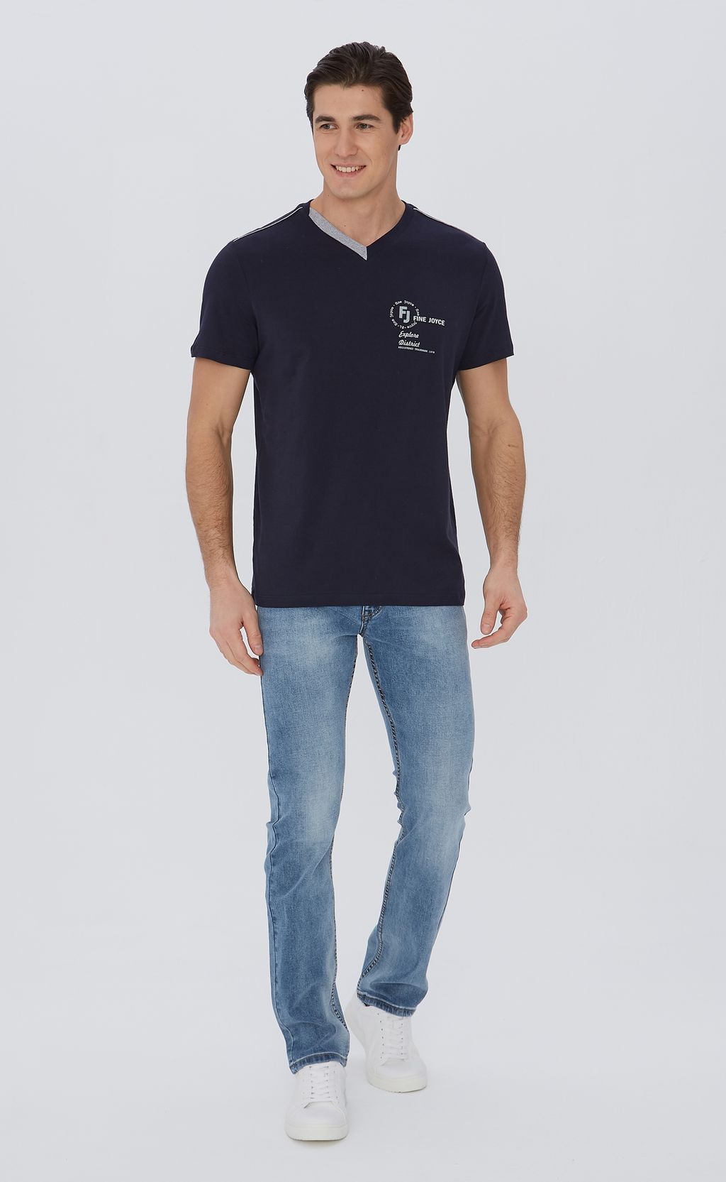 Футболка F911-06-019 d.blue - Fine joyce фото 3