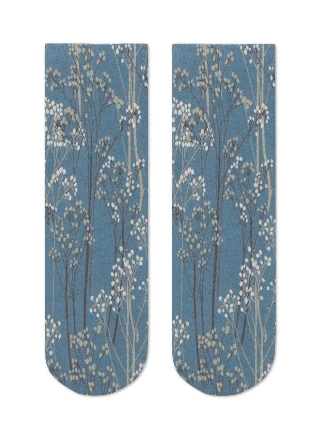 Цена за 2 пары. Носки Классические CONTE Носки с принтом FANTASY из смесовой пряжи с хлопком и льном джинс - Conte elegant фото 4