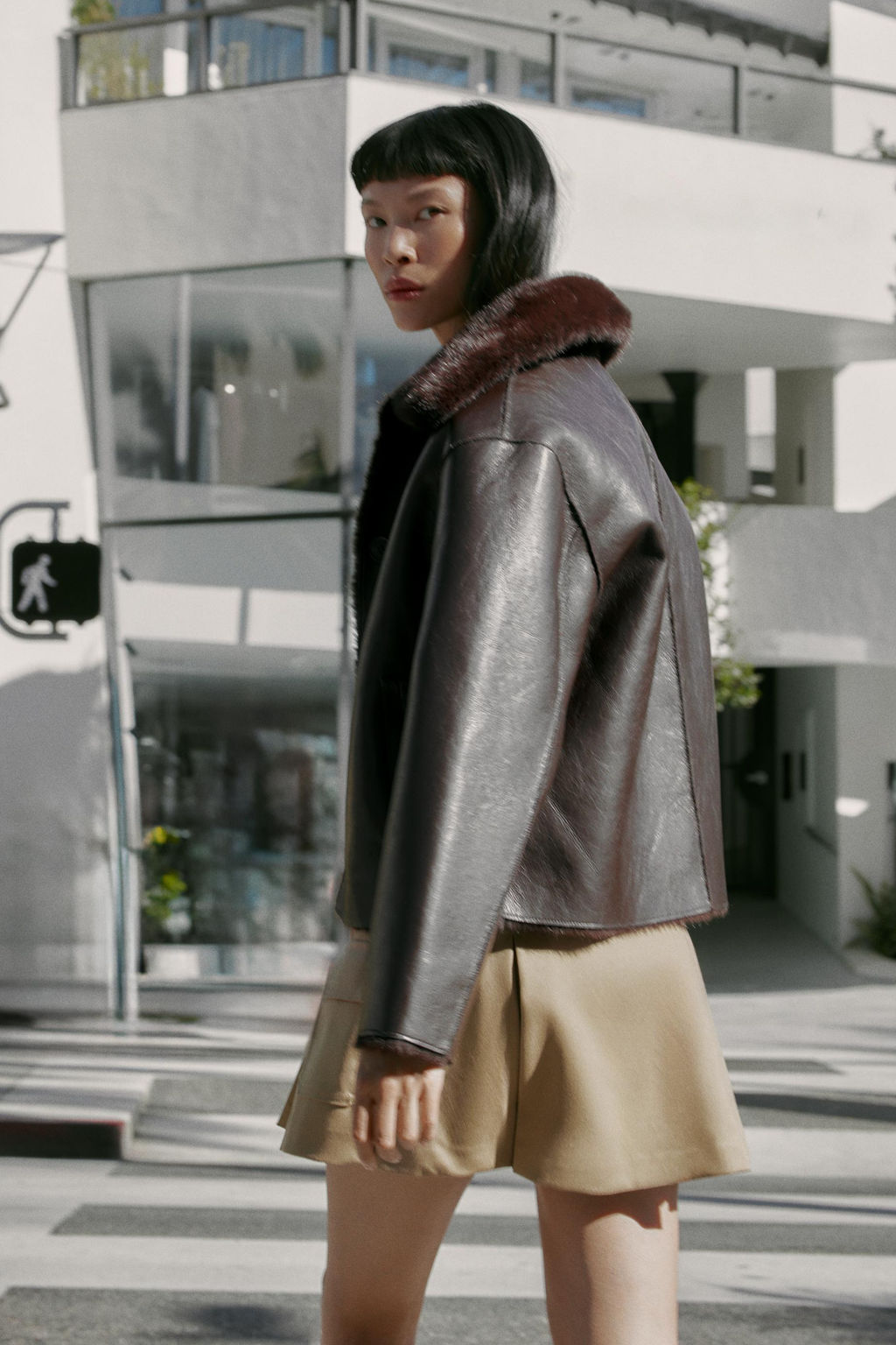 REVERSIBLE DOUBLE-FACED FAUX LEATHER JACKET - Zara фото 19