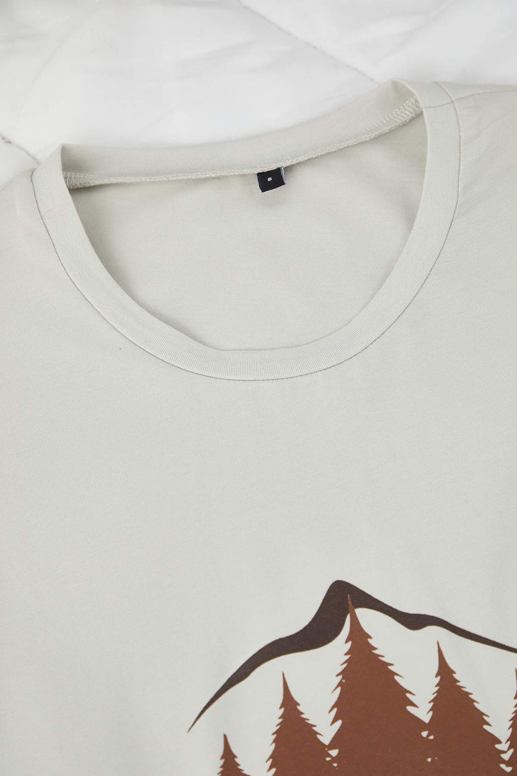 Gri Pamuklu Animal Desen Uzun Kol Orme Pijama Tak?m? TMNAW26PT00049 - Trendyolmilla фото 3