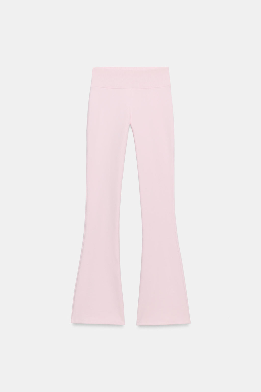 PANTAL?N FELPA FLARE / Rosa pastel