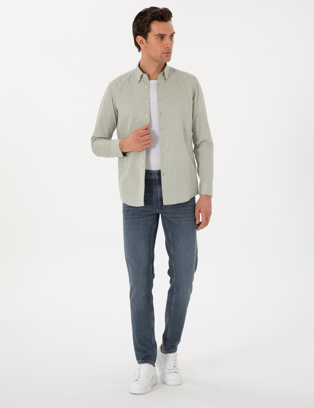 Ye_il Regular Fit Uzun Kollu G_mlek - Cacharel фото 4