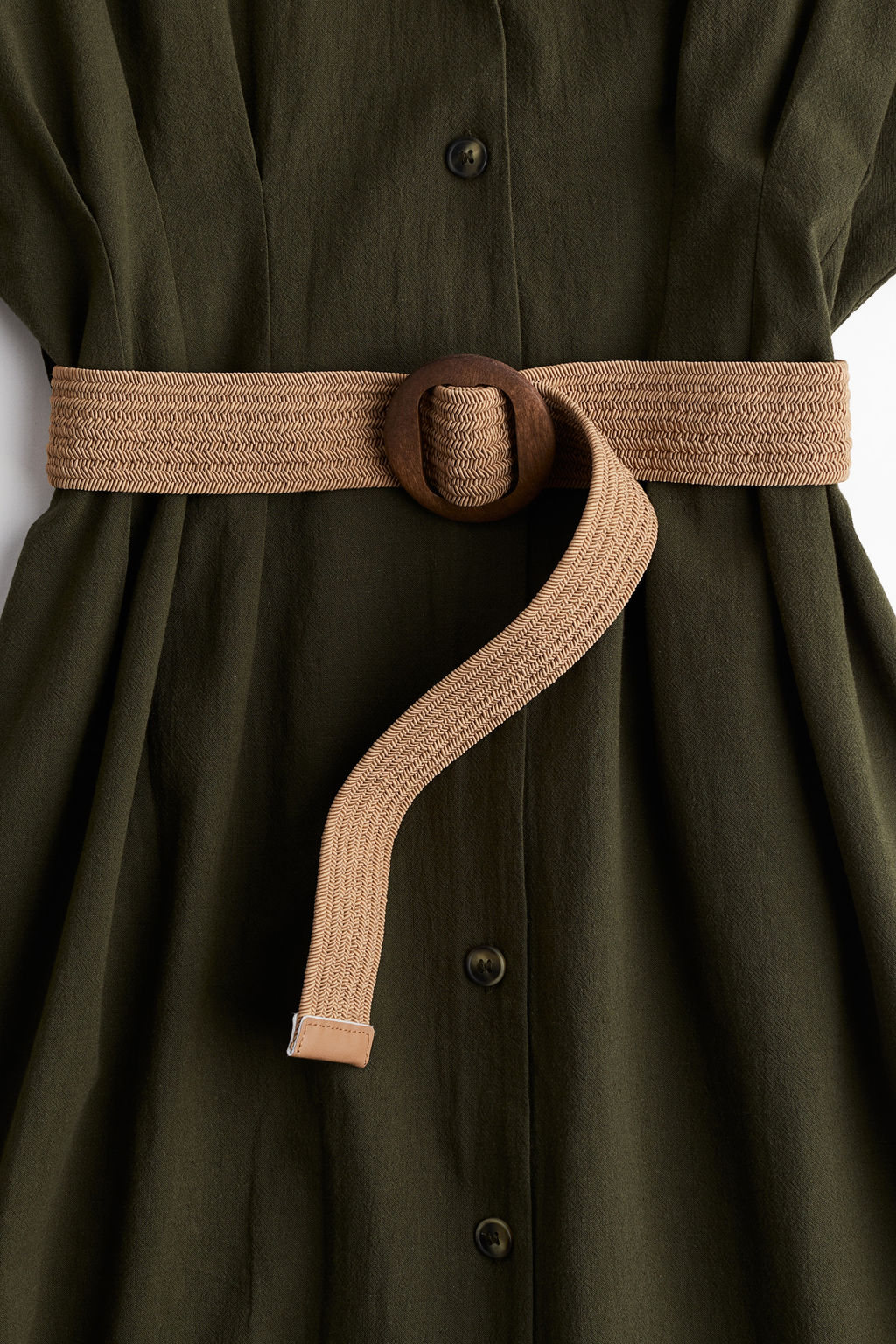 Vestido camisero con cinturon
