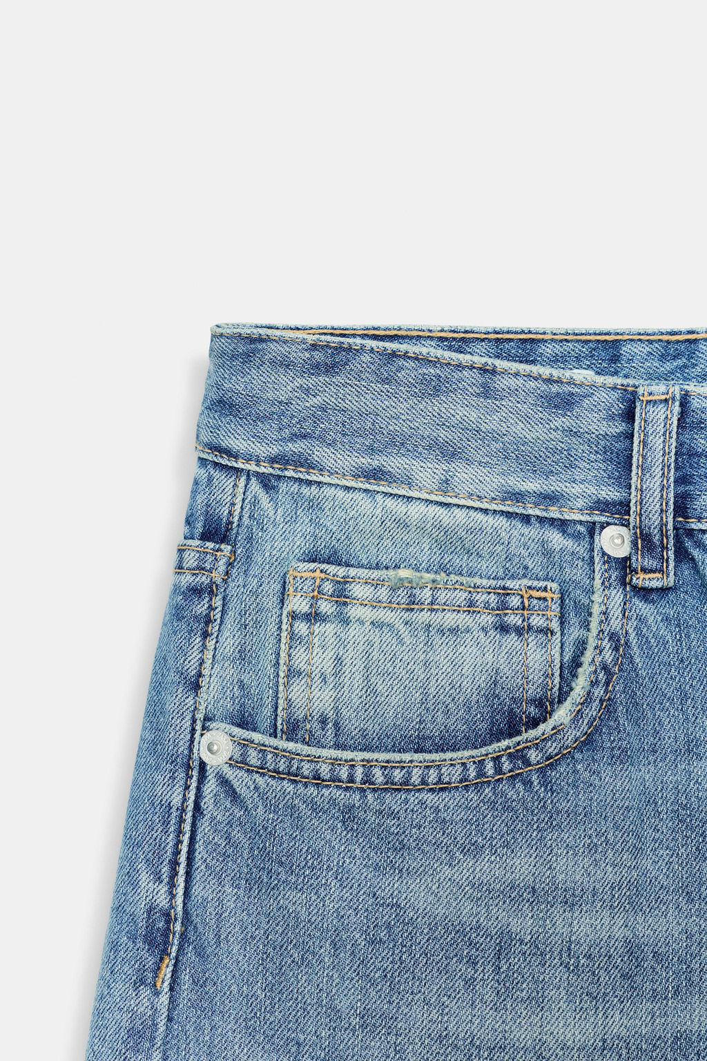 JEANS TRF WIDE LEG TIRO ALTO / Azul - Zara фото 8