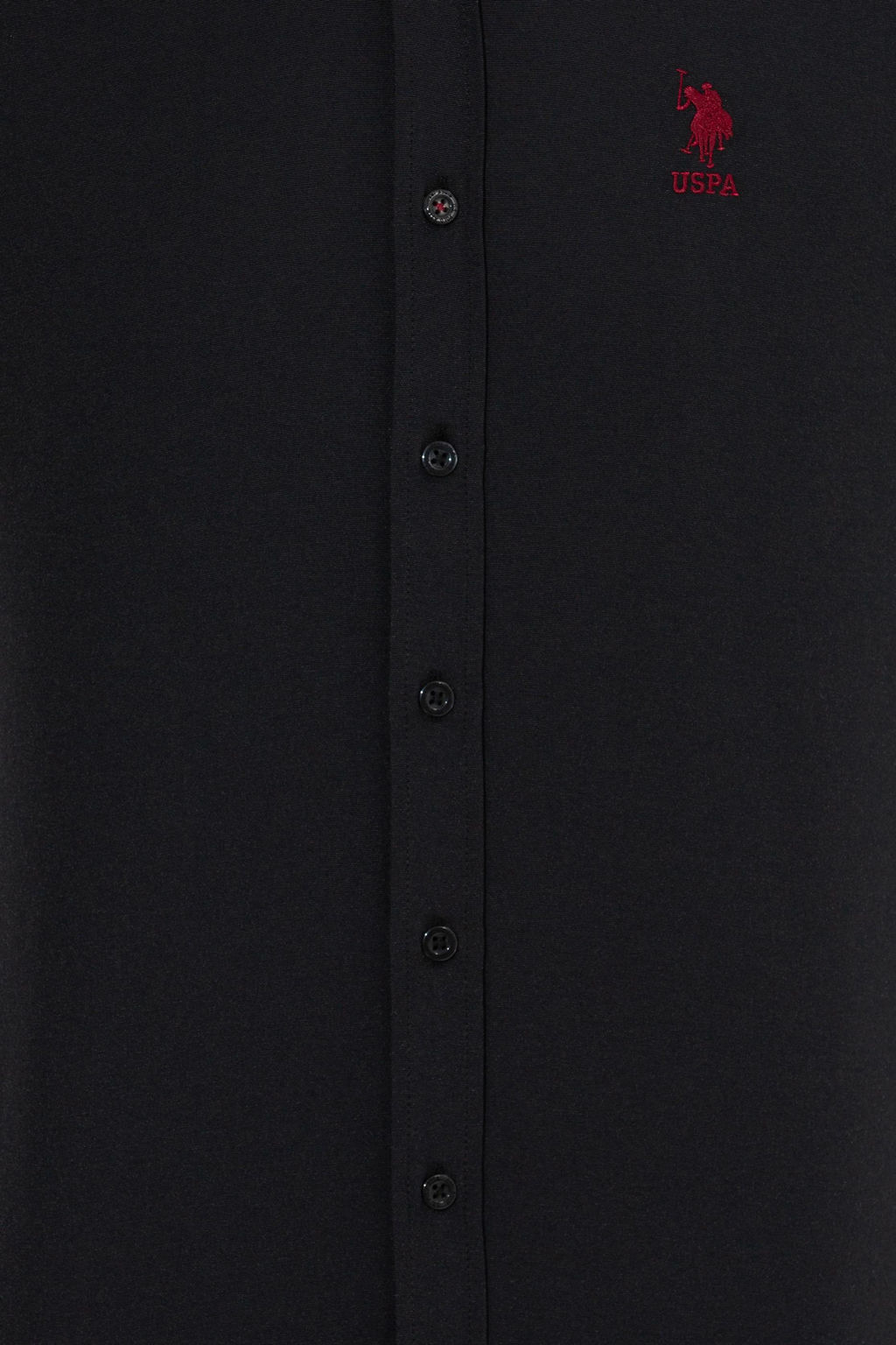 U. S. Polo Assn / Рубашка мужская черная Uzunkol Basic - U.s. polo assn фото 6