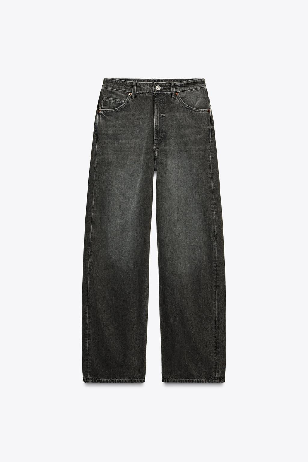 RELAXED OVERSIZE MID-WAIST JEANS - Zara фото 5