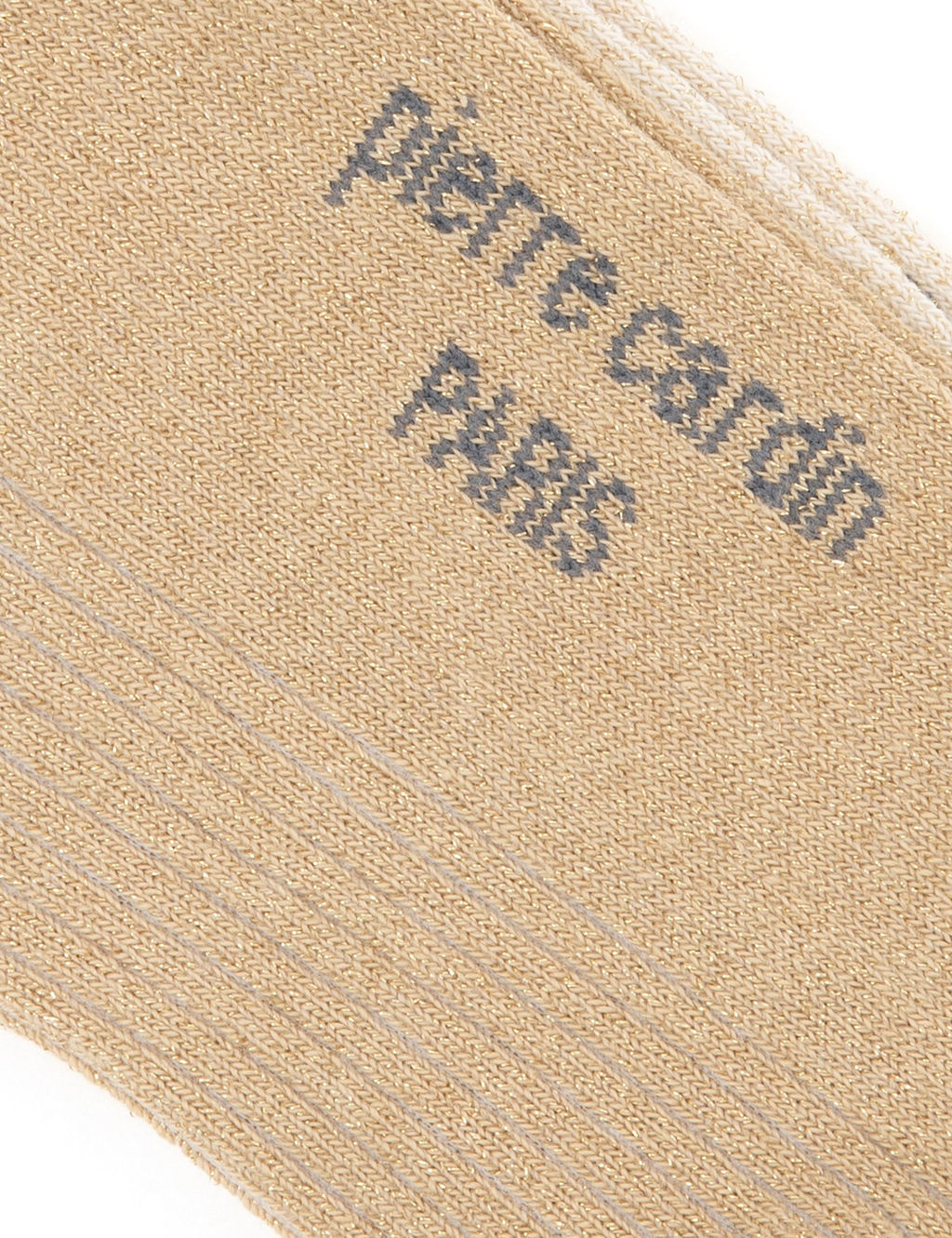 Kad_n Ekru Simli 2li Patik _orap