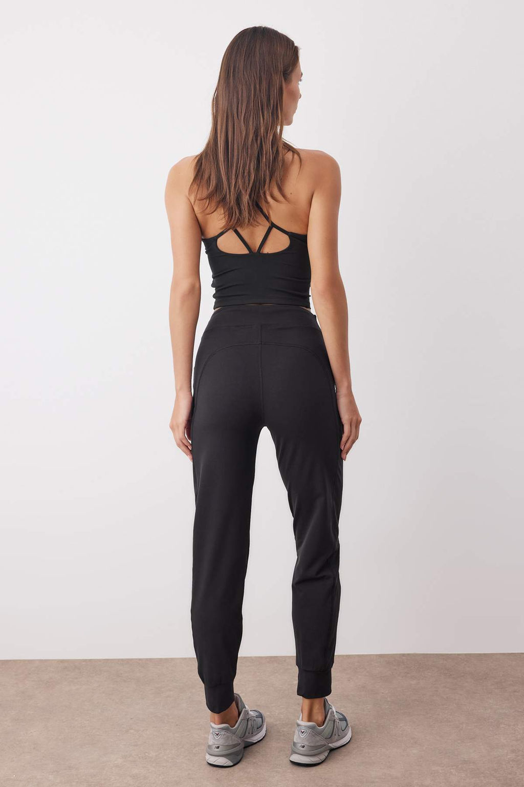 Siyah F?rcal? Soft Kumas Cepli Spor Orme Esofman Alt? THMAW26EA00002 - Trendyolmilla фото 4