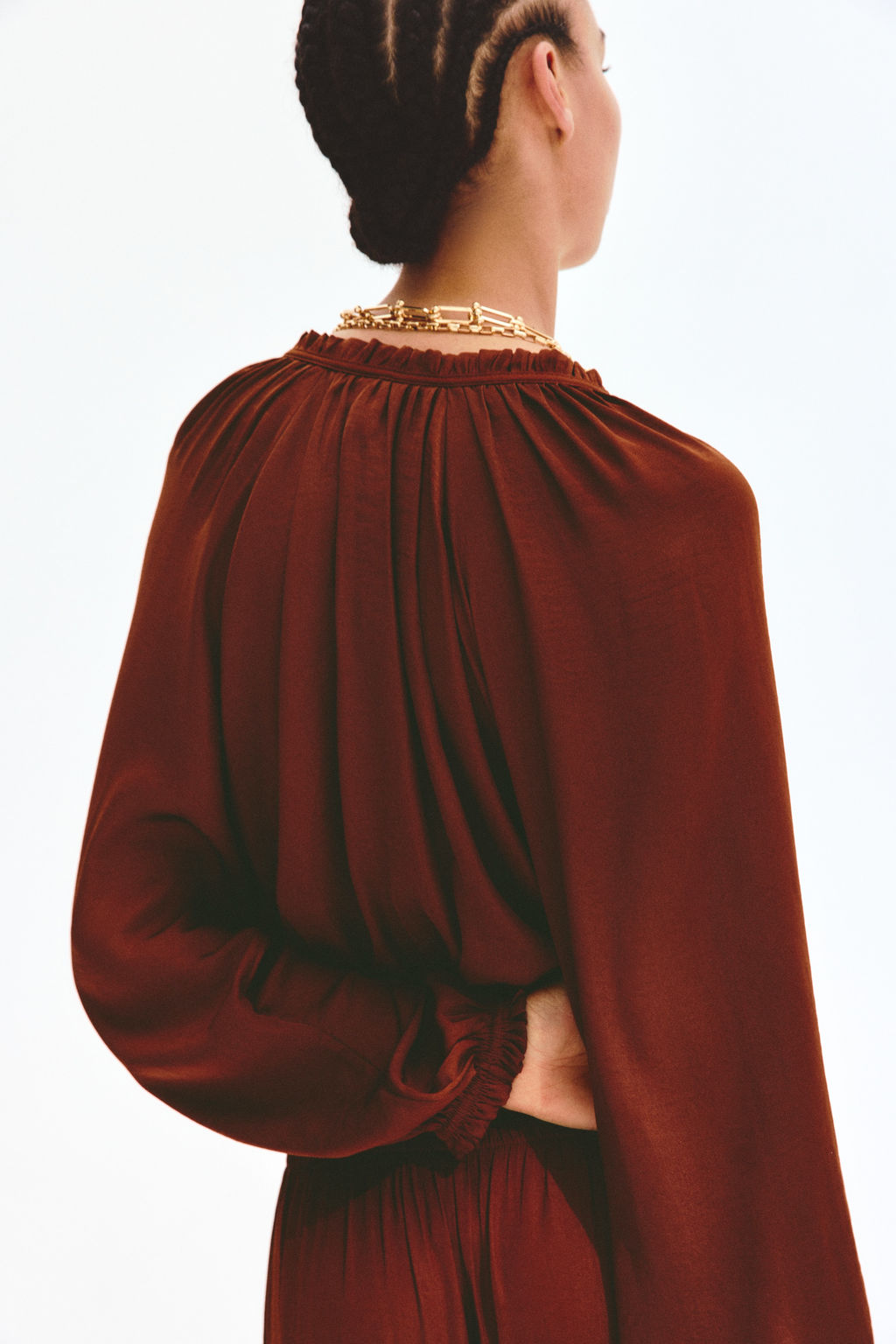 Blusa con mangas globo - H&m фото 8