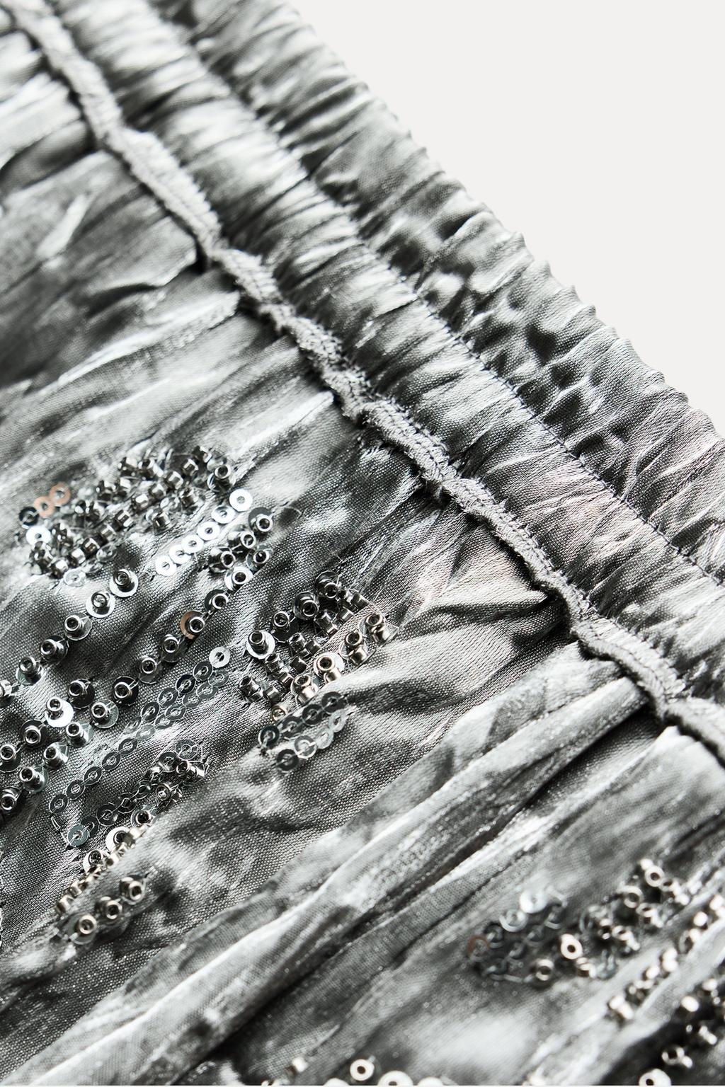 ZW COLLECTION SEQUIN TROUSERS - Zara фото 9