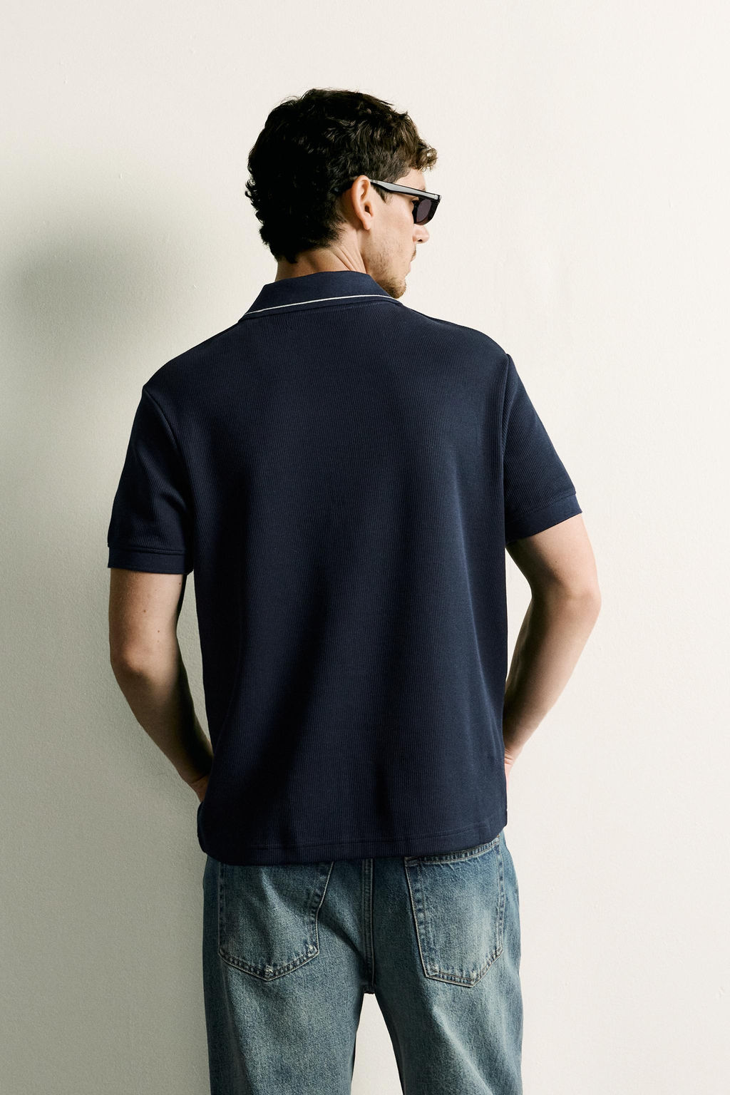 POLO REGULAR FIT CONTRASTE / Marino - Zara фото 3
