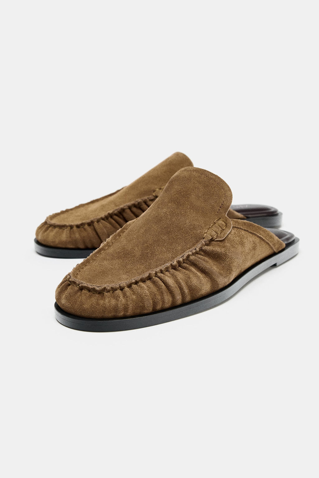 SPLIT SUEDE MULE LOAFERS - Zara фото 10