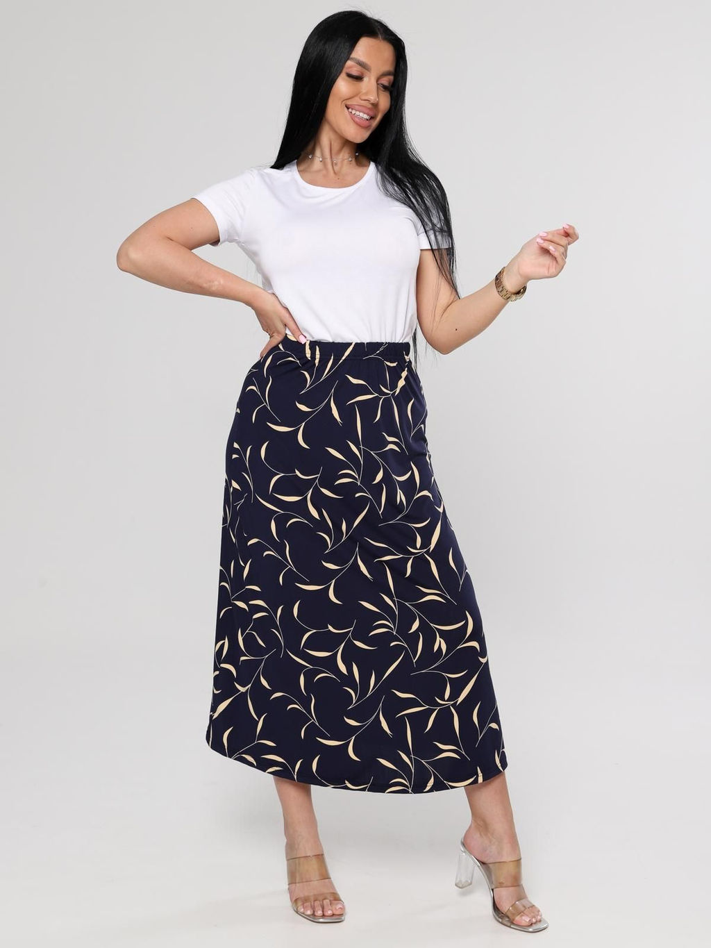 IV-CAPRIZ Тимиан - юбка из ткани масло  фото 24