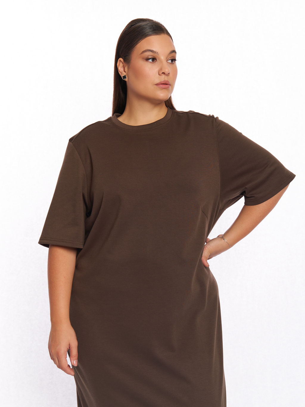 Платье из плотного трикотажа PP51506BRW19 - Артесса фото 3