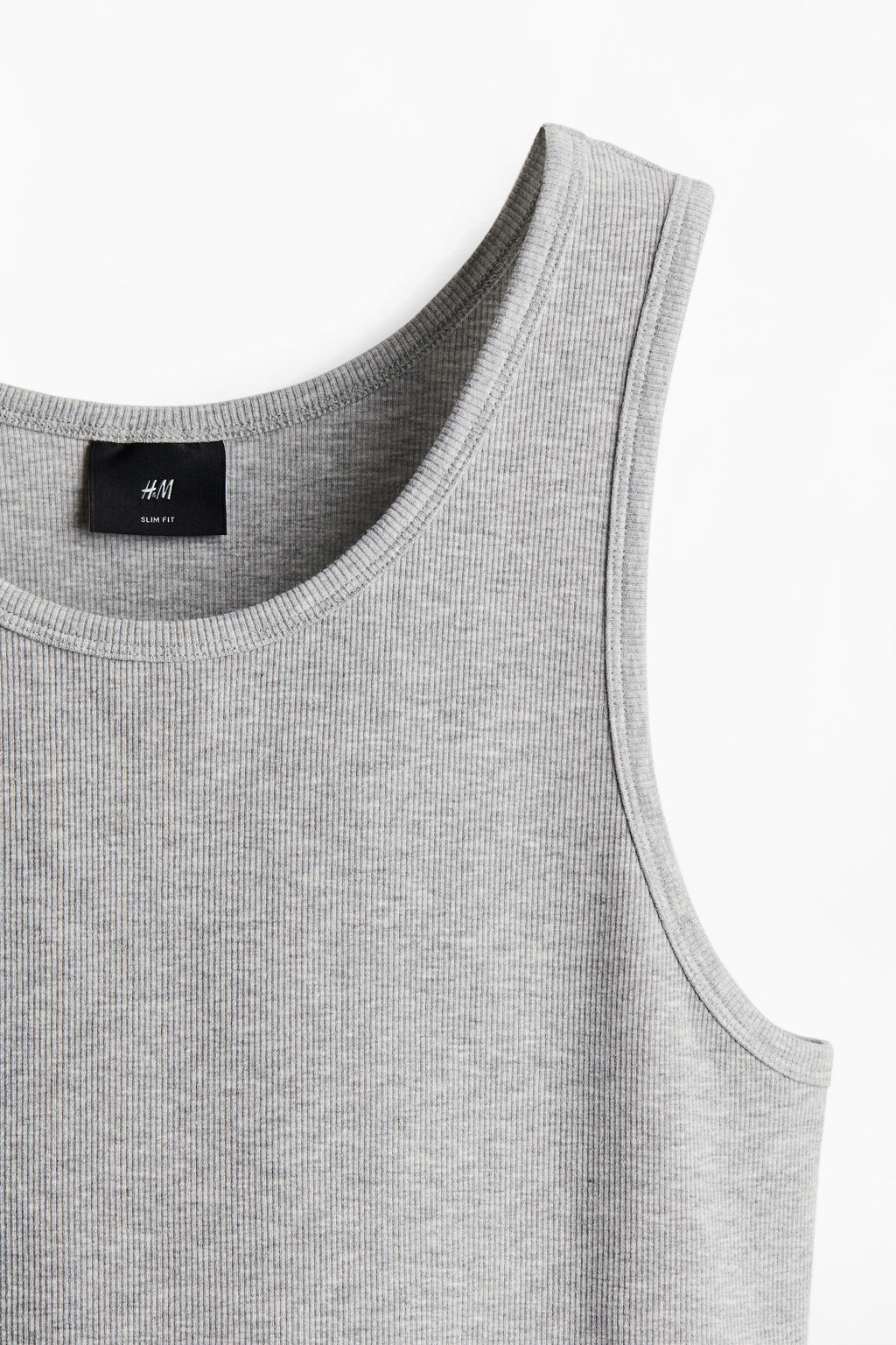 Camiseta sin mangas en canal? Slim Fit - H&m фото 6