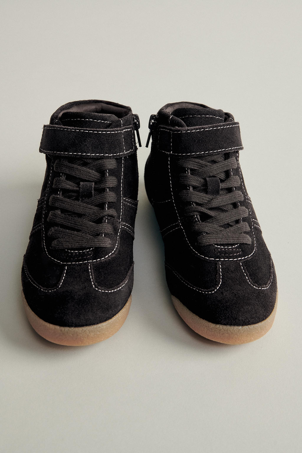 LEATHER BOXING HIGH-TOP SNEAKERS - Zara фото 2
